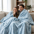 Frosted Baby Seal Teal Minky Blanket