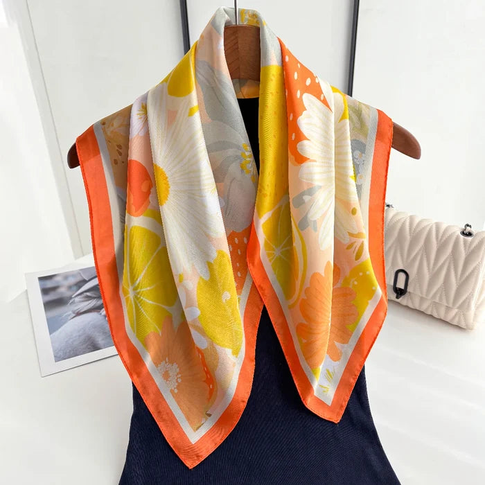 Fruits Orange Scarf / 65cm