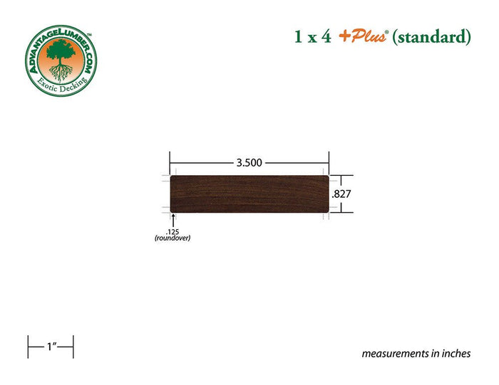 FSC® 1x4 +Plus® Ipe Standard - Advantage Lumber
