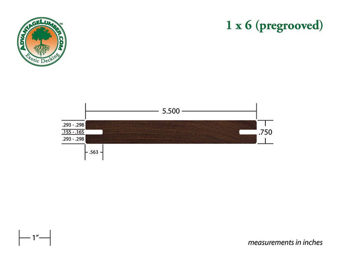 FSC® 1x6 Ipe Pre-Grooved - Advantage Lumber