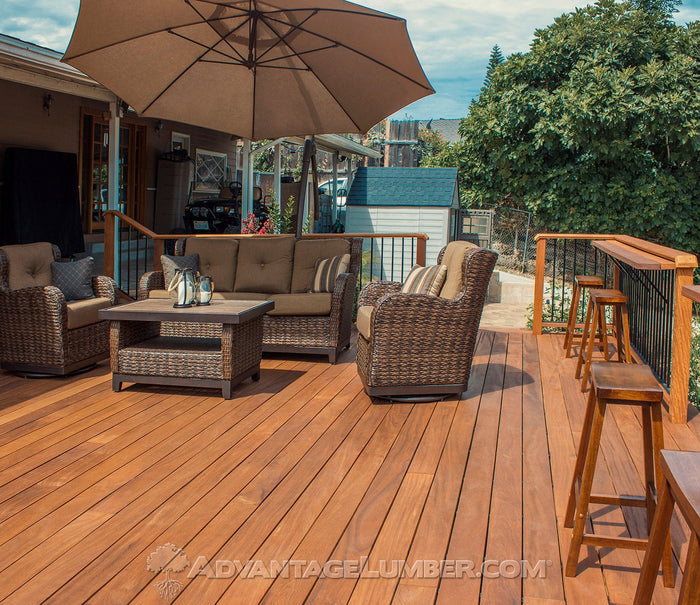 FSC® 1x6 +Plus® Garapa Pre-Grooved - Advantage Lumber