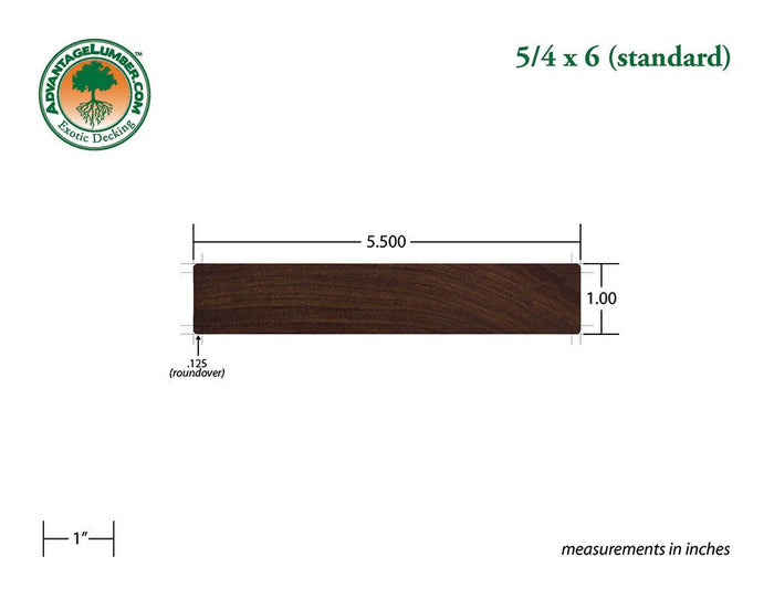 FSC® 5/4x6 Ipe Standard - Advantage Lumber