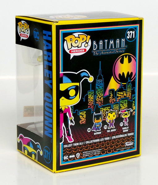 Funko Pop! DC Batman Animated Harley Quinn #371 Hot Topic Black Light Exclusive