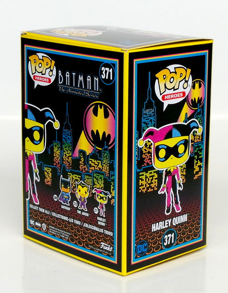 Funko Pop! DC Batman Animated Harley Quinn #371 Hot Topic Black Light Exclusive