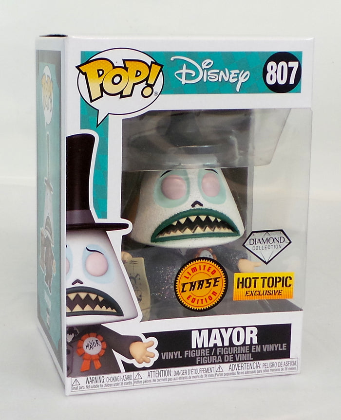 Funko Pop! Nightmare Before Christmas Diamond Mayor CHASE Hot Topic Exclusive