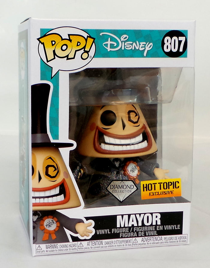 Funko Pop! Nightmare Before Christmas Diamond Mayor Hot Topic Exclusive #807