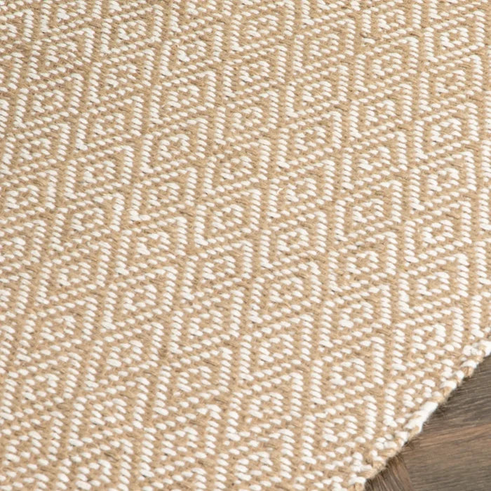 Geometric Jute & Cotton Rug (3 Sizes) - Modern Home Interiors