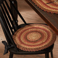 Ginger Spice Braided Chair Pad 15" - Primitive Star Quilt Shop