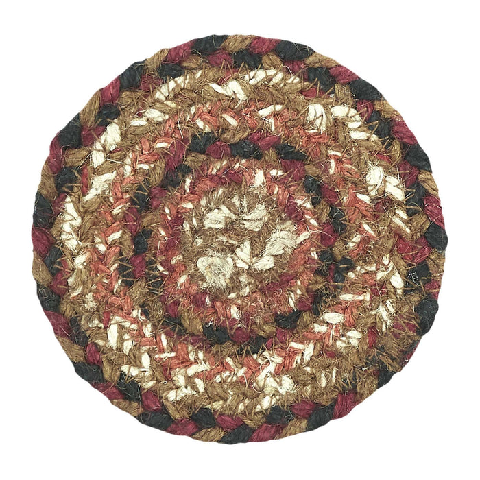 Ginger Spice Braided Coaster - Set of 6 - Primitive Star Quilt Shop