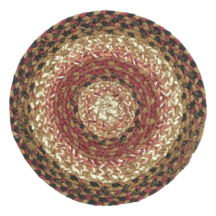 Ginger Spice Braided Trivet 8" - Primitive Star Quilt Shop