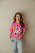 Give Grace Graphic Tee Pink