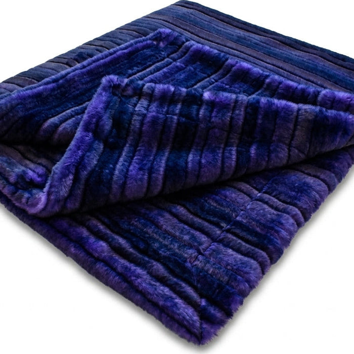 Glazed Vienna Blackberry Minky Blanket