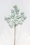 Glitter Apple Leaf Spray Light Blue 24''