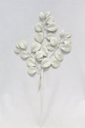 Glitter Apple Leaf Spray White 24''