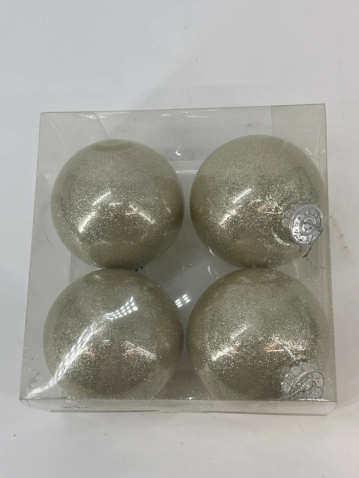 Ren2K Glitter Ball Champagne (Box of 4) 4” - Merchandise