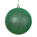 Vickerman Glitter Ball Ornament Green 6"(Bag of 4) - Holiday Ornaments Merchandise