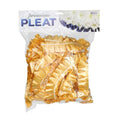 Gold - 10m Pre Pleated Ribbon - Funeral Craft Fresh Artificial Flower Flower Work