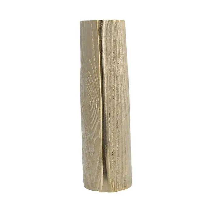 A&B Gold Aluminum Trunk Vase 6" x 2.5" x 10" - Vases Merchandise