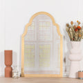 Gold Arch Metal Wall Mirror - Modern Home Interiors