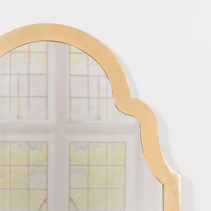 Gold Arch Metal Wall Mirror - Modern Home Interiors