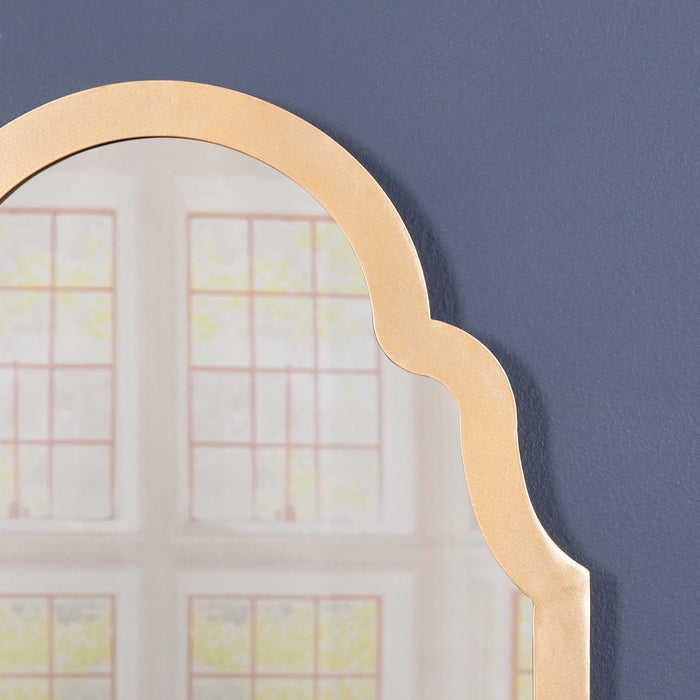 Gold Arch Metal Wall Mirror - Modern Home Interiors