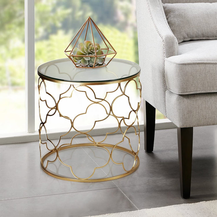 Gold End Table Set of 2
