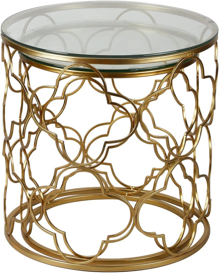 Gold End Table Set of 2