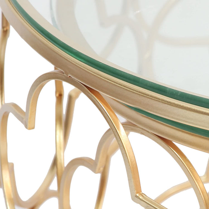 Gold End Table Set of 2