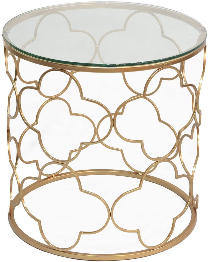 Gold End Table Set of 2