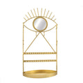 Gold Eye See You Jewellery Holder With Mirror - Modern Home Interiors