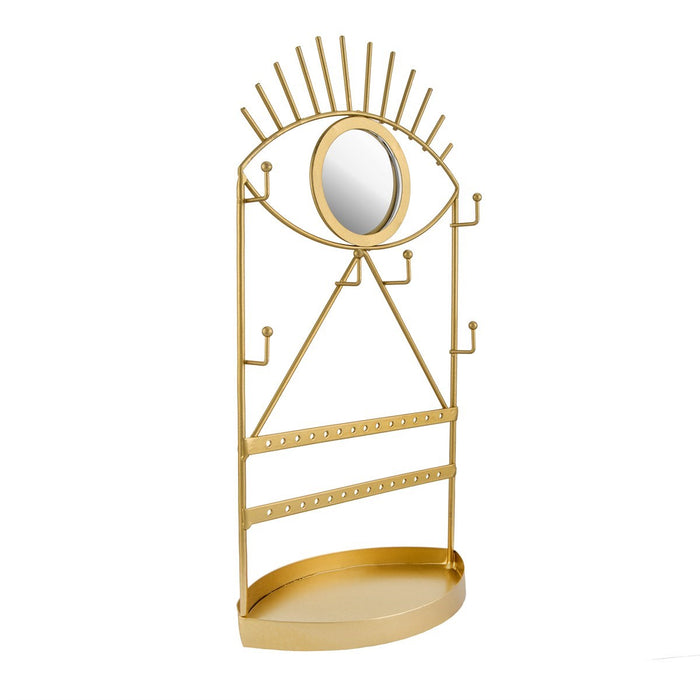 Gold Eye See You Jewellery Holder With Mirror - Modern Home Interiors