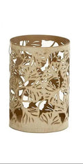 Gold Metal Tree Cutout Candle Lantern Small 6"