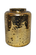 SNK Gold Sandblasted Vase 9.5" x 7" x 7" - Vases Merchandise