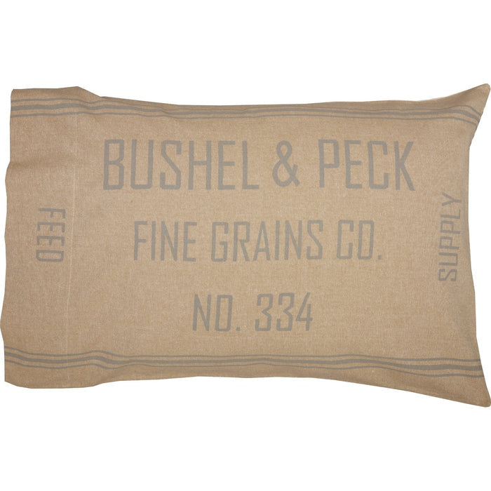 Grace Feed Sack Standard Pillow Case - Set of 2 - Primitive Star Quilt Shop