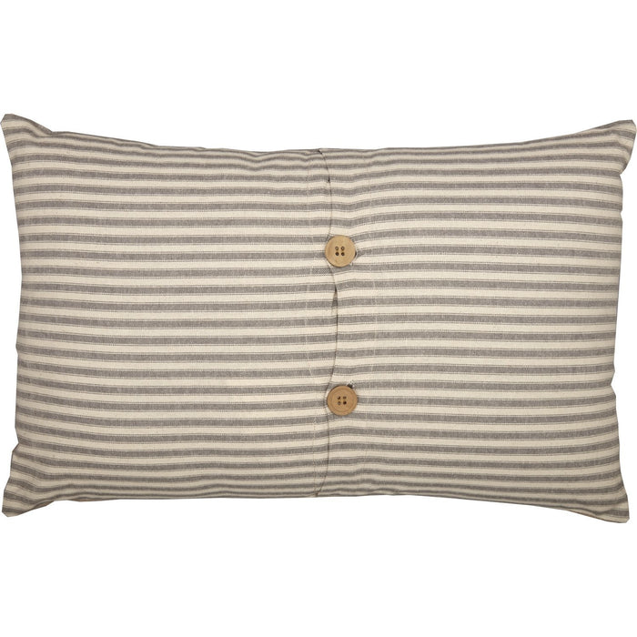 Grace Grain Sack Pillow 14x22" Filled - Primitive Star Quilt Shop