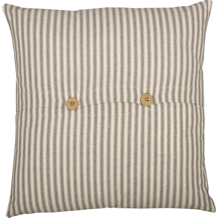 Grace Ticking Stripe Pillow 18" Filled - Primitive Star Quilt Shop