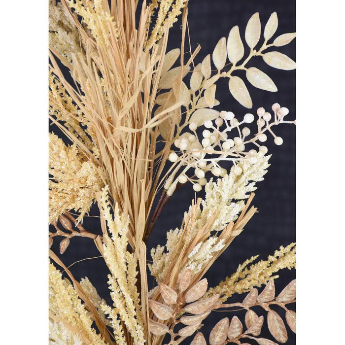 Grass Berry Leaves Spray 33in silk air freshener, Direct Export, beige cream foliage