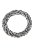 Willow Vine Wreath silk, gray bleached, 12in AmBest