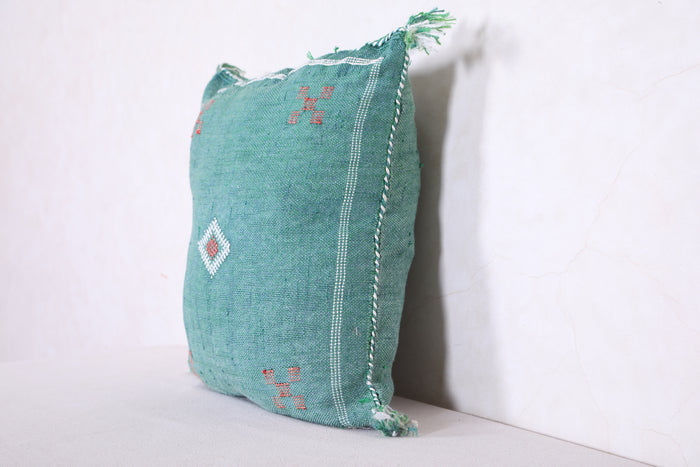 Green Moroccan pillow 16.5 INCHES X 18.1 INCHES