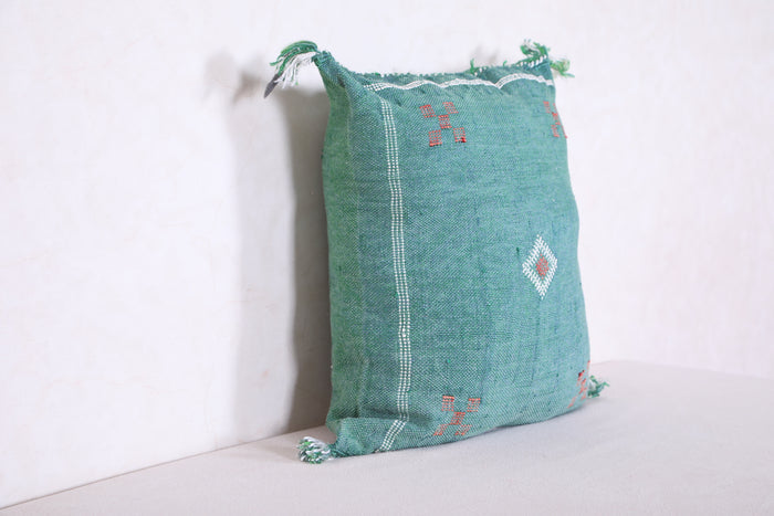 Green Moroccan pillow 16.5 INCHES X 18.1 INCHES