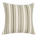 Green Textured Stripe Throw Pillow