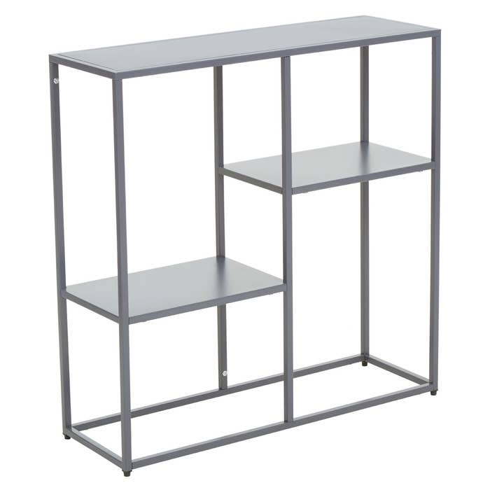 Grey Metal Multi Shelf Unit - Modern Home Interiors