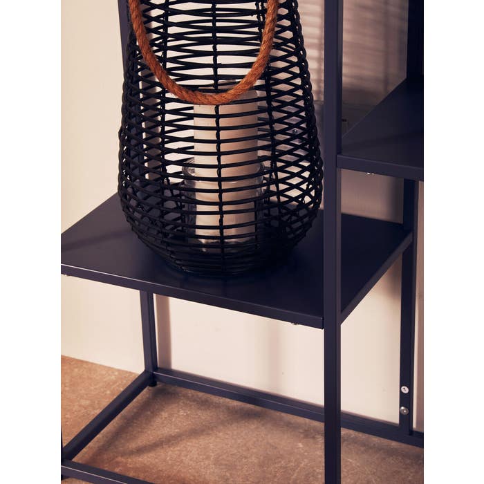 Grey Metal Multi Shelf Unit - Modern Home Interiors