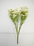 Supreme Gypsophia Spray White 15" - Artificial Flowering Plants Silk
