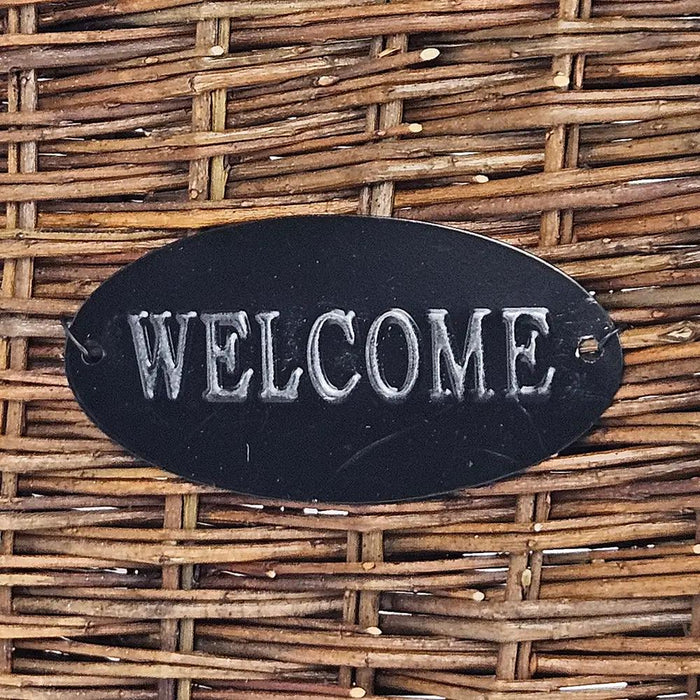 Hanging Welcome Basket 14" x 15"