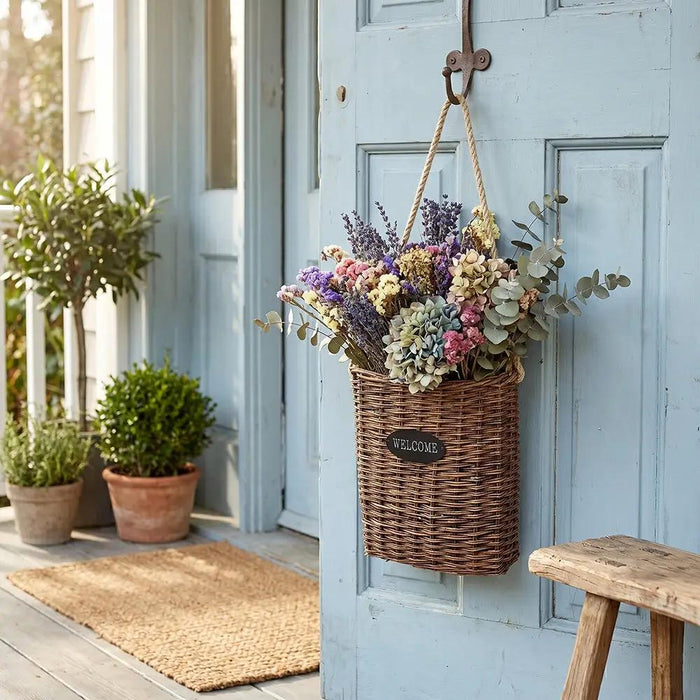 Hanging Welcome Basket 14" x 15"