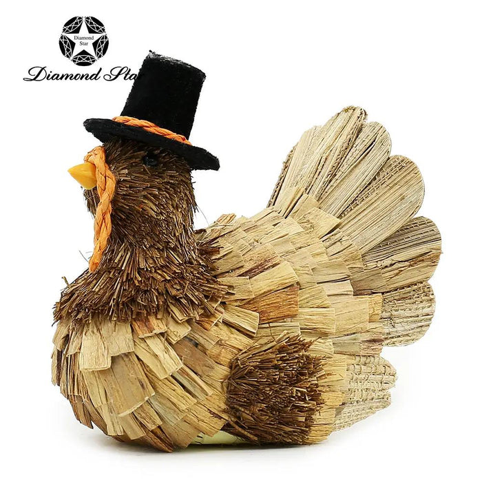 Harvest Turkey Figurine 5.5" x 4.5" x 5.9"