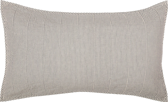 Hatteras Blue Seersucker King Sham 21x37" - Primitive Star Quilt Shop