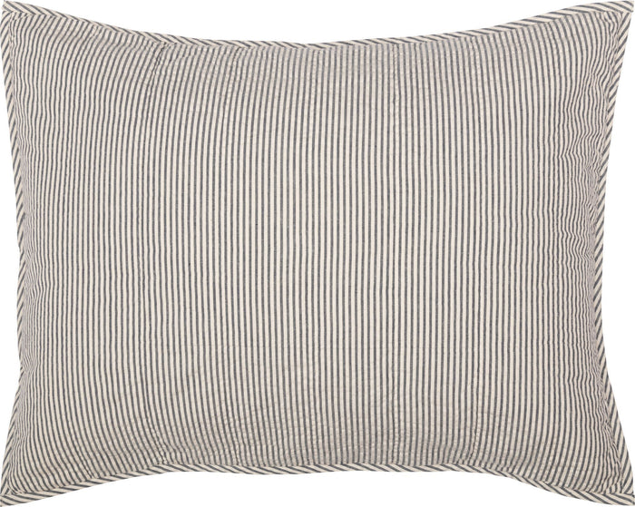 Hatteras Blue Seersucker Standard Sham 21x27" - Primitive Star Quilt Shop
