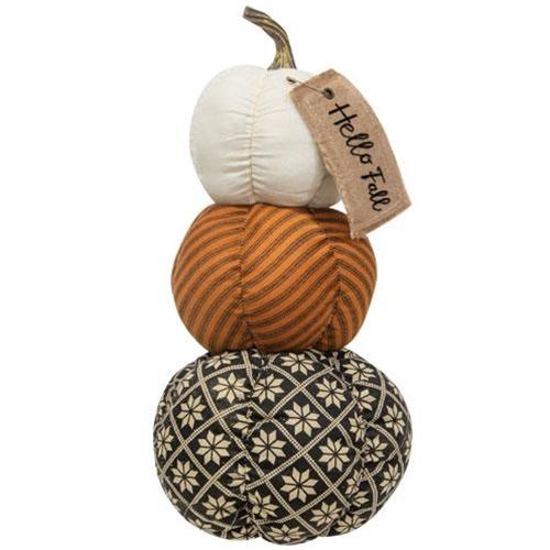 Hello Fall Pumpkin Stack - Primitive Star Quilt Shop